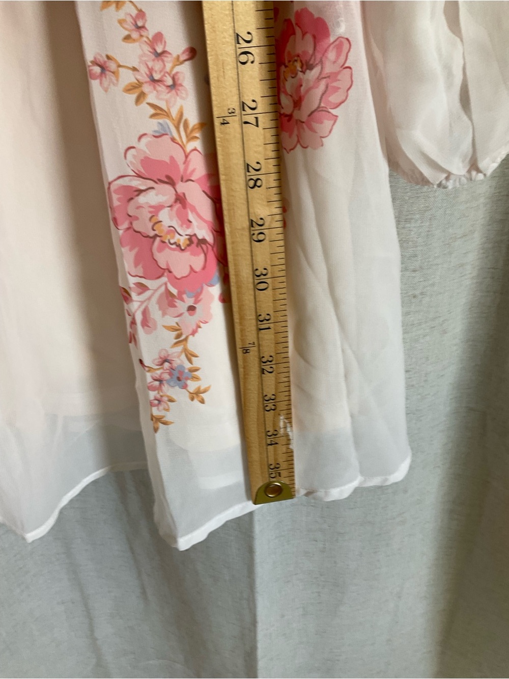NWT Petal & Pup Floral Chiffon Mini Dress XL Romantic Cottagecore Long Sleeve - Picture 6 of 9